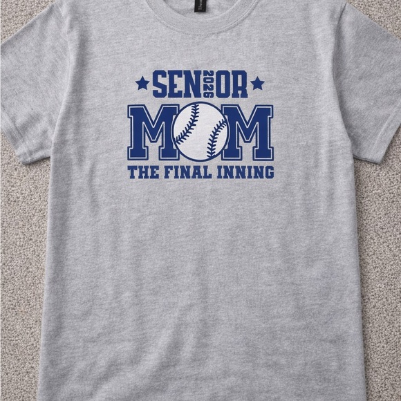 Senior Mom Baseball T-Shirt - Picture 4 of 5